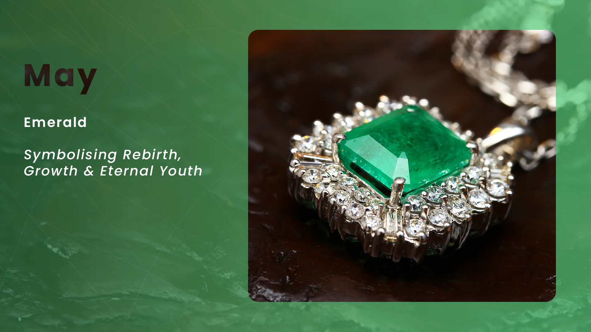 Birthstone information for May