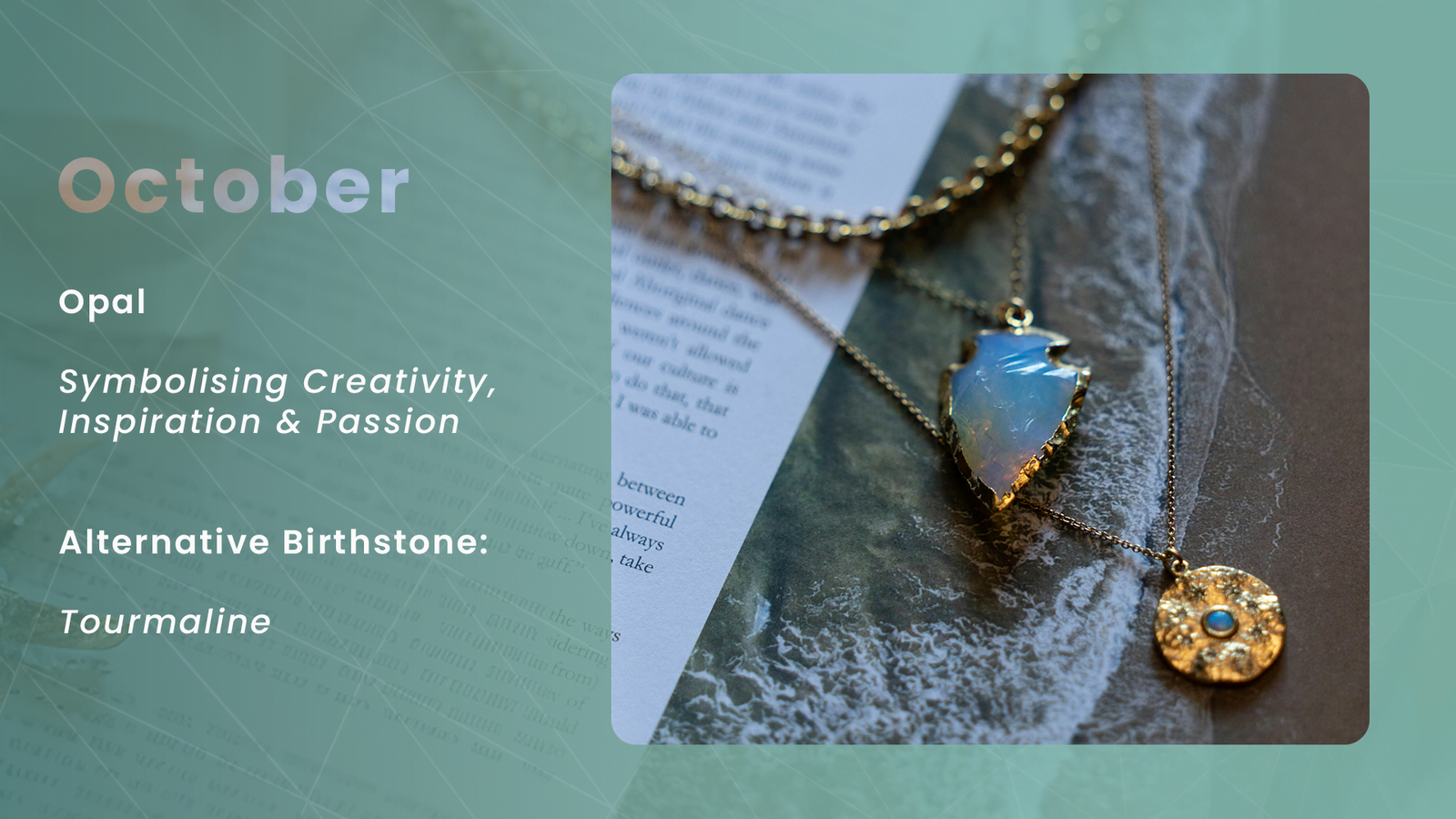 Birthstone information for October