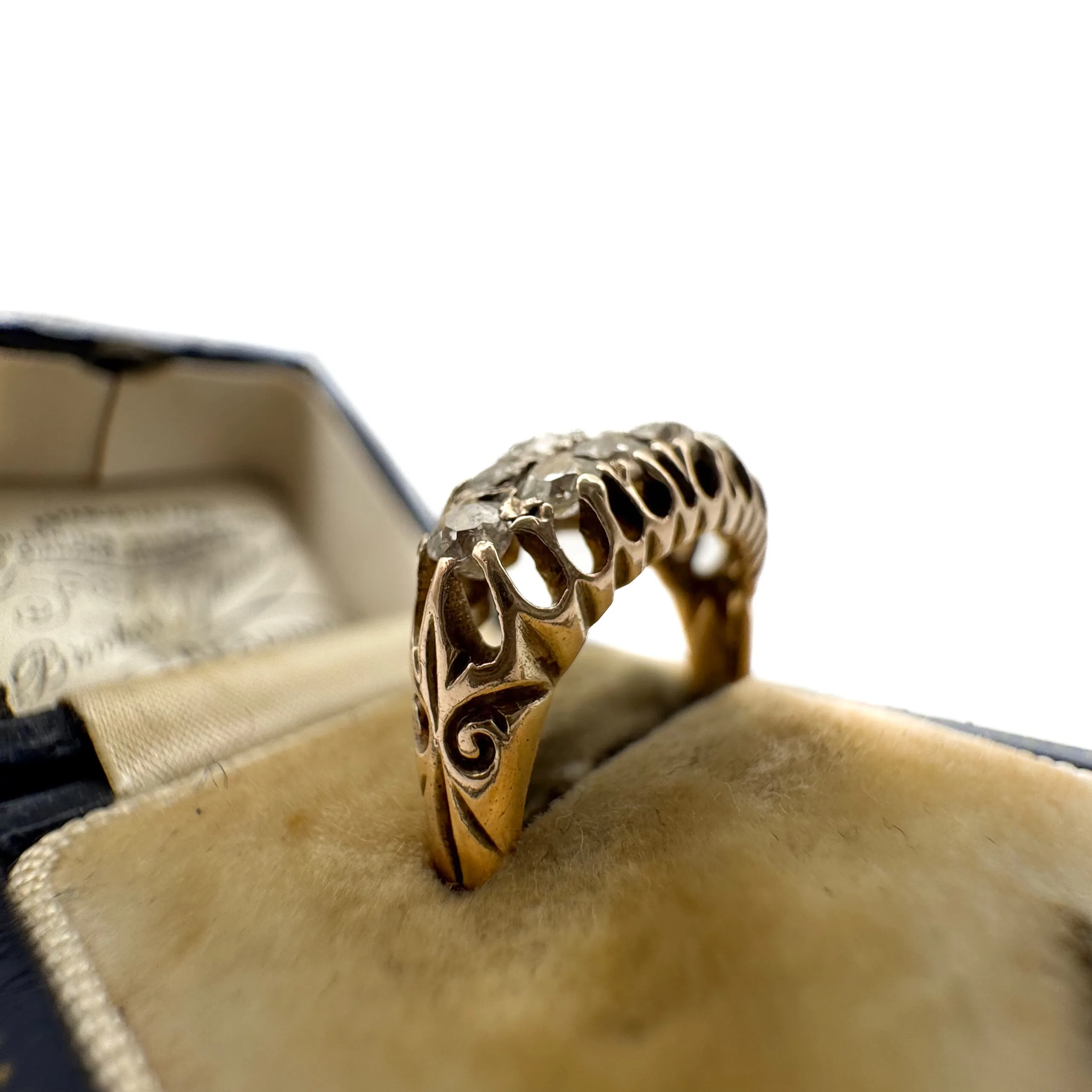 Diamond 2 Row Ring - Image 2