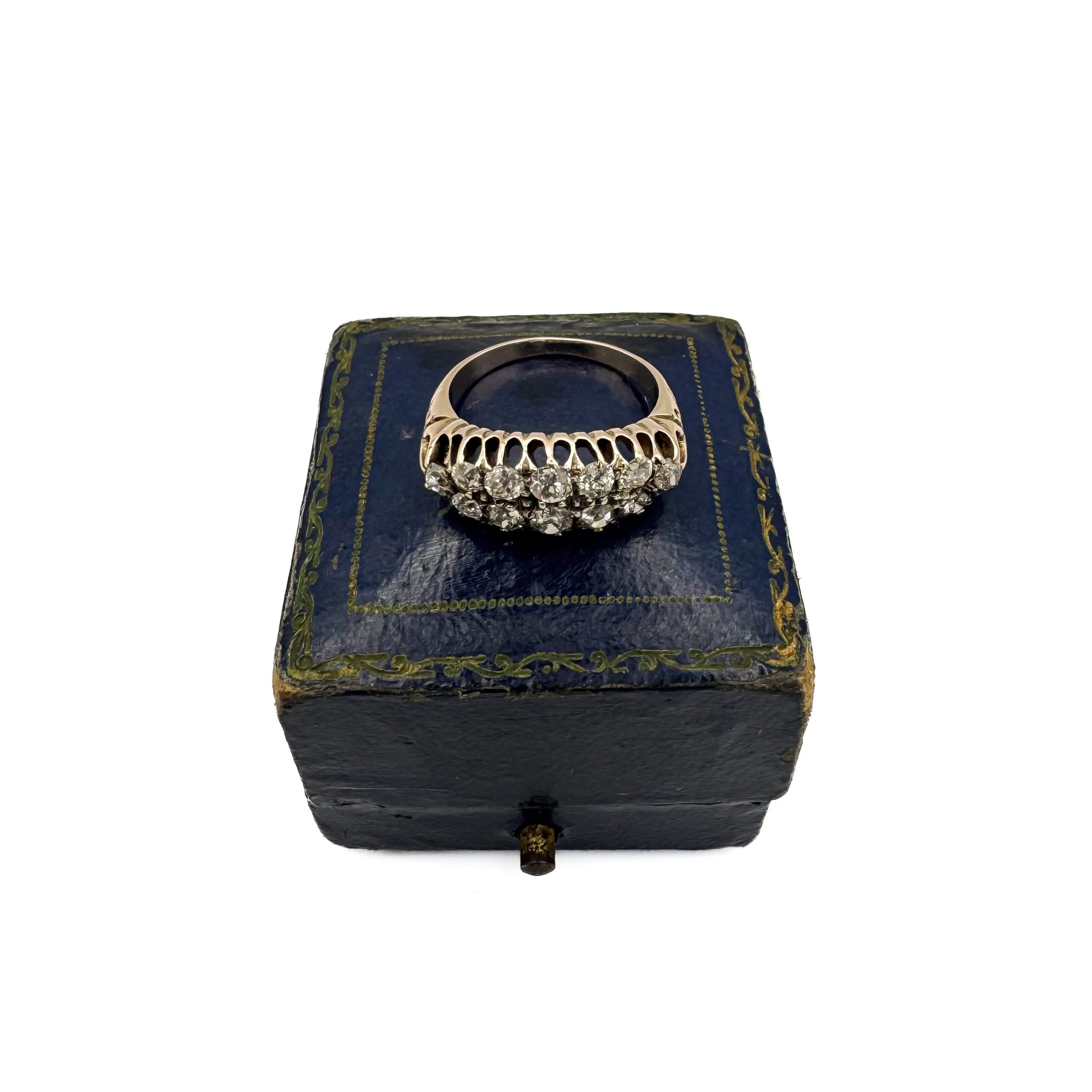 Diamond 2 Row Ring - Image 5