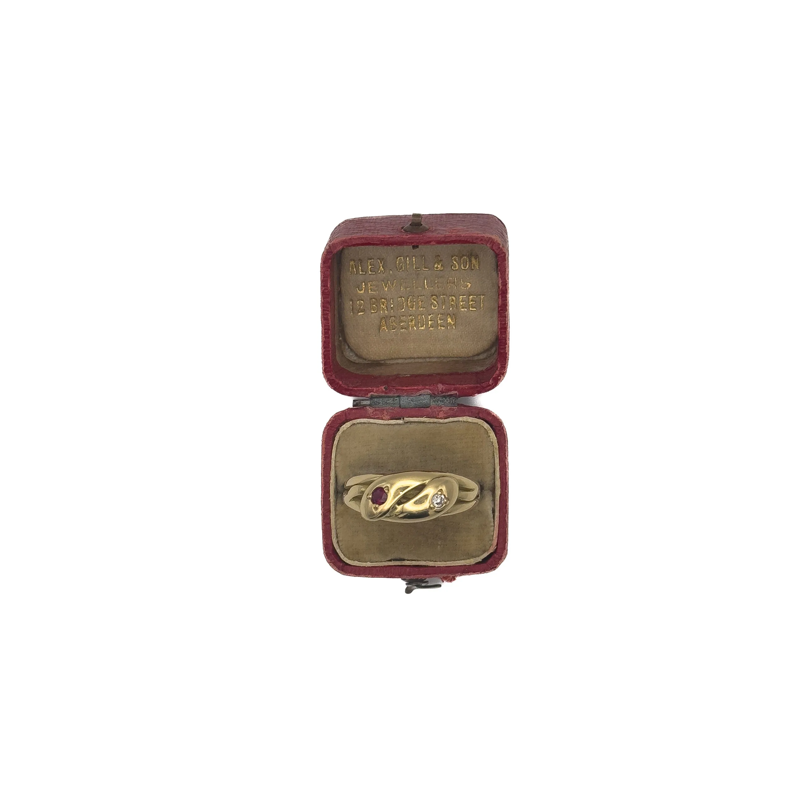 Ruby & Diamond Snake Ring - Image 2