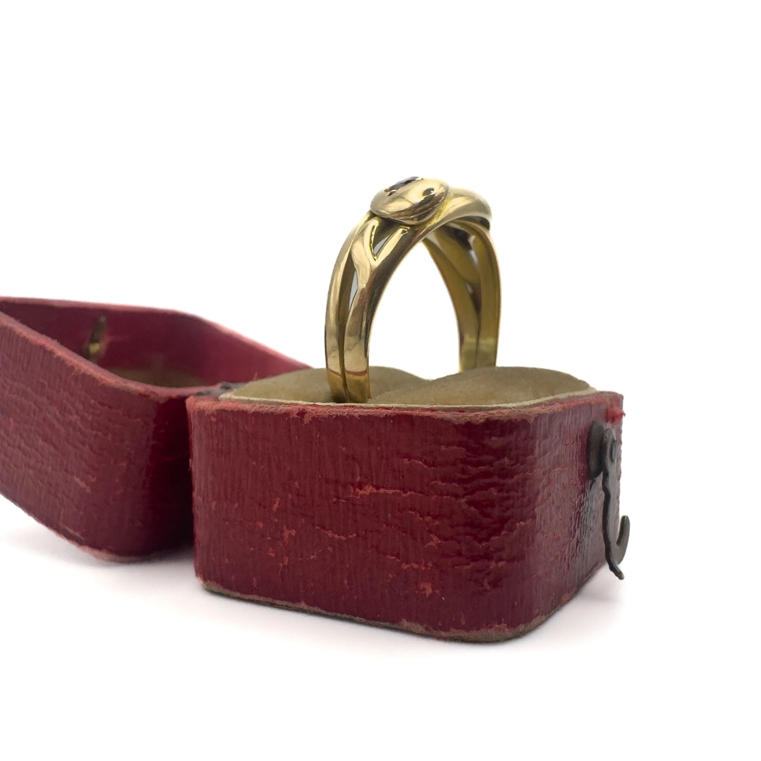 Ruby & Diamond Snake Ring - Image 3
