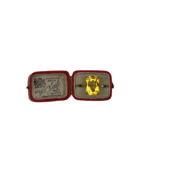 Vintage 9ct Gold Citrine Ring - Image 5