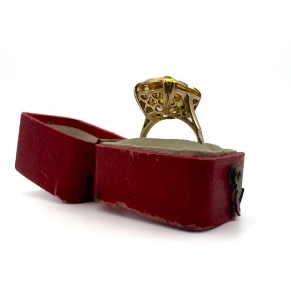 Vintage 9ct Gold Citrine Ring - Image 3