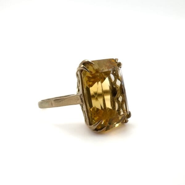 Vintage 9ct Gold Citrine Ring - Image 2