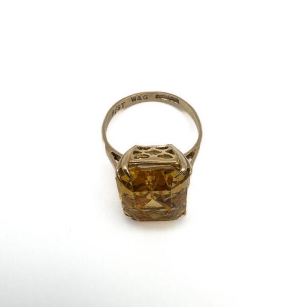 Vintage 9ct Gold Citrine Ring - Image 4