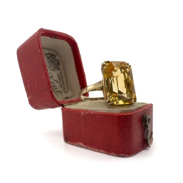 Vintage 9ct Gold Citrine Ring