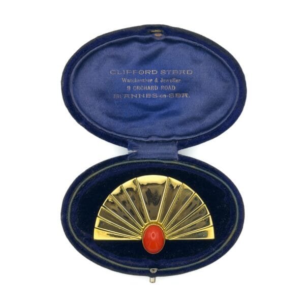 Gilt Fan Brooch - Image 2