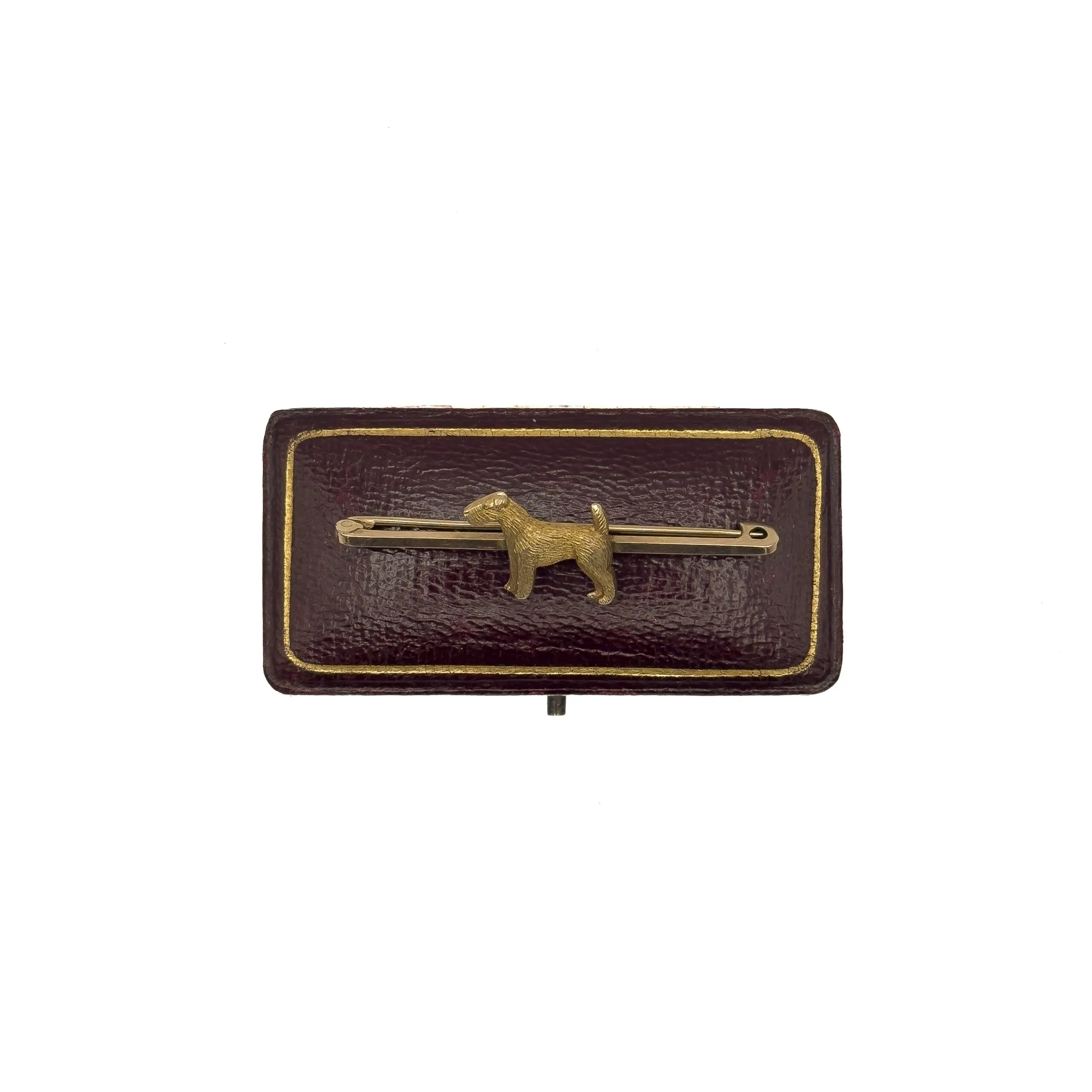 Antique 9ct Gold Terrier Brooch - Image 3