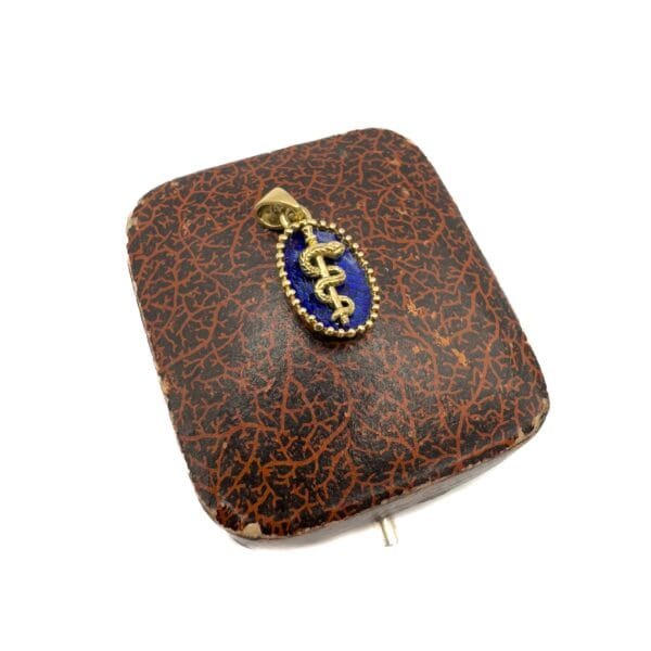 18ct Gold Rod of Asclepius Pendant