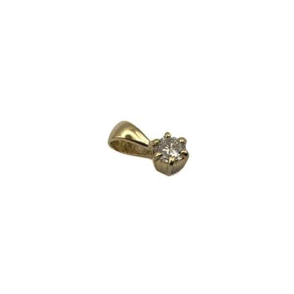 Diamond Solitaire Pendant - .20ct - Image 3