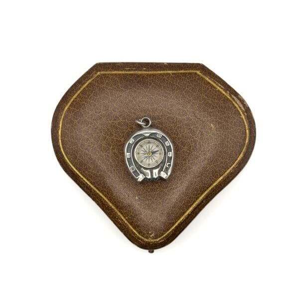 Victorian Silver Horseshoe Compass - Image 2