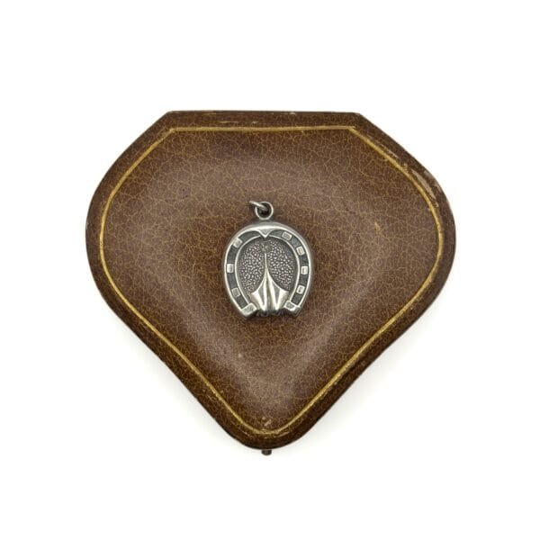 Victorian Silver Horseshoe Compass - Image 3