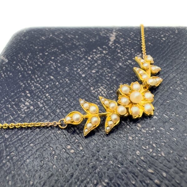 Edwardian Seed Pearl Necklace - Image 6