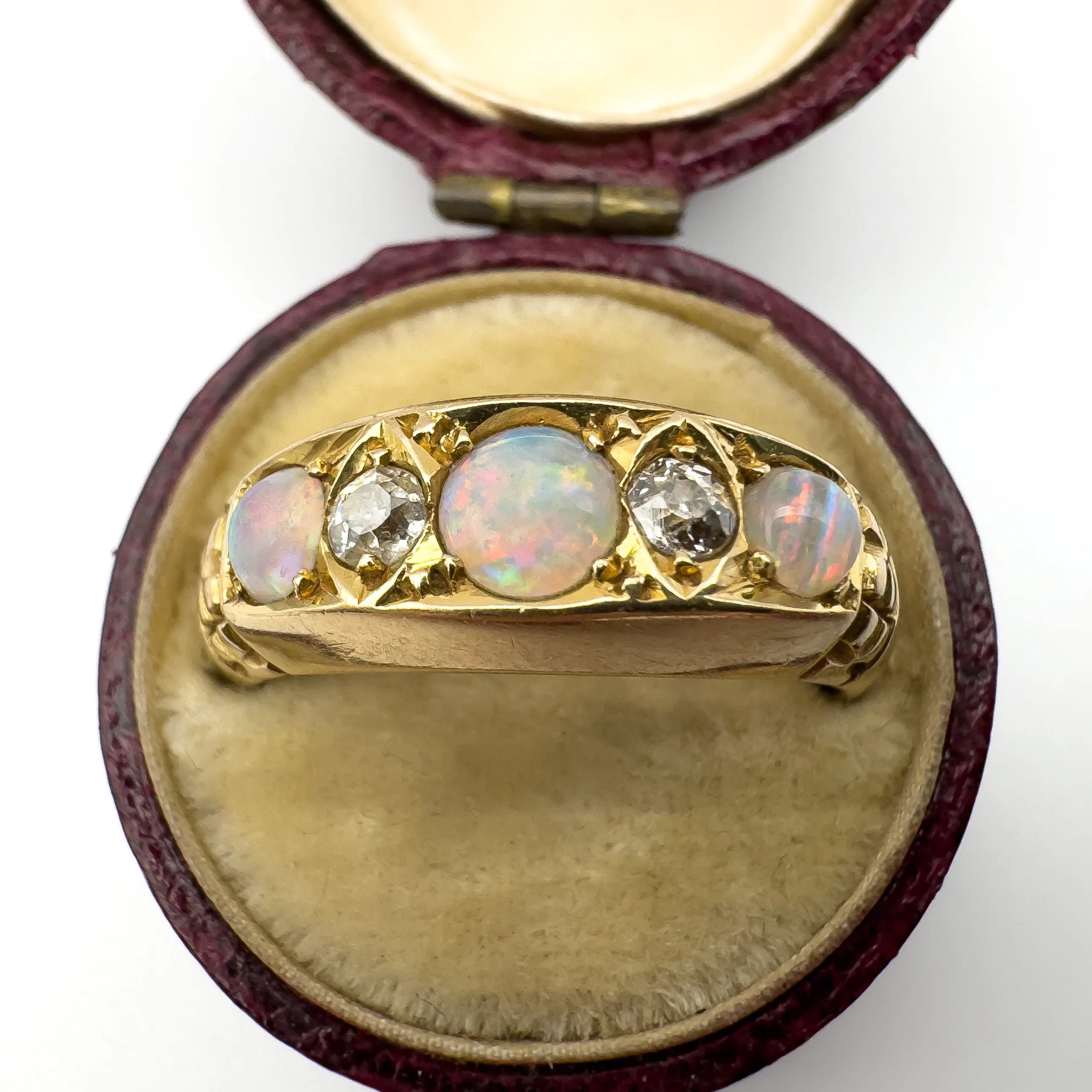 Victorian Opal and Diamond Ring - Image 2