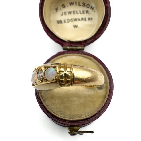 Victorian Opal and Diamond Ring - Image 3
