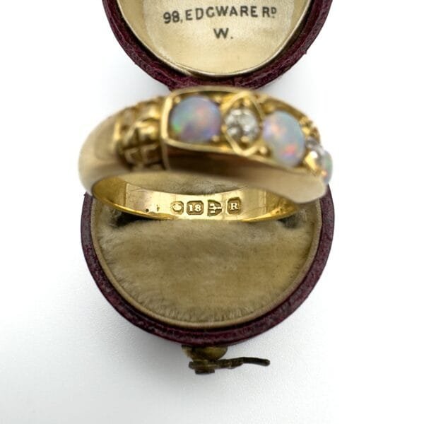 Victorian Opal and Diamond Ring - Image 5