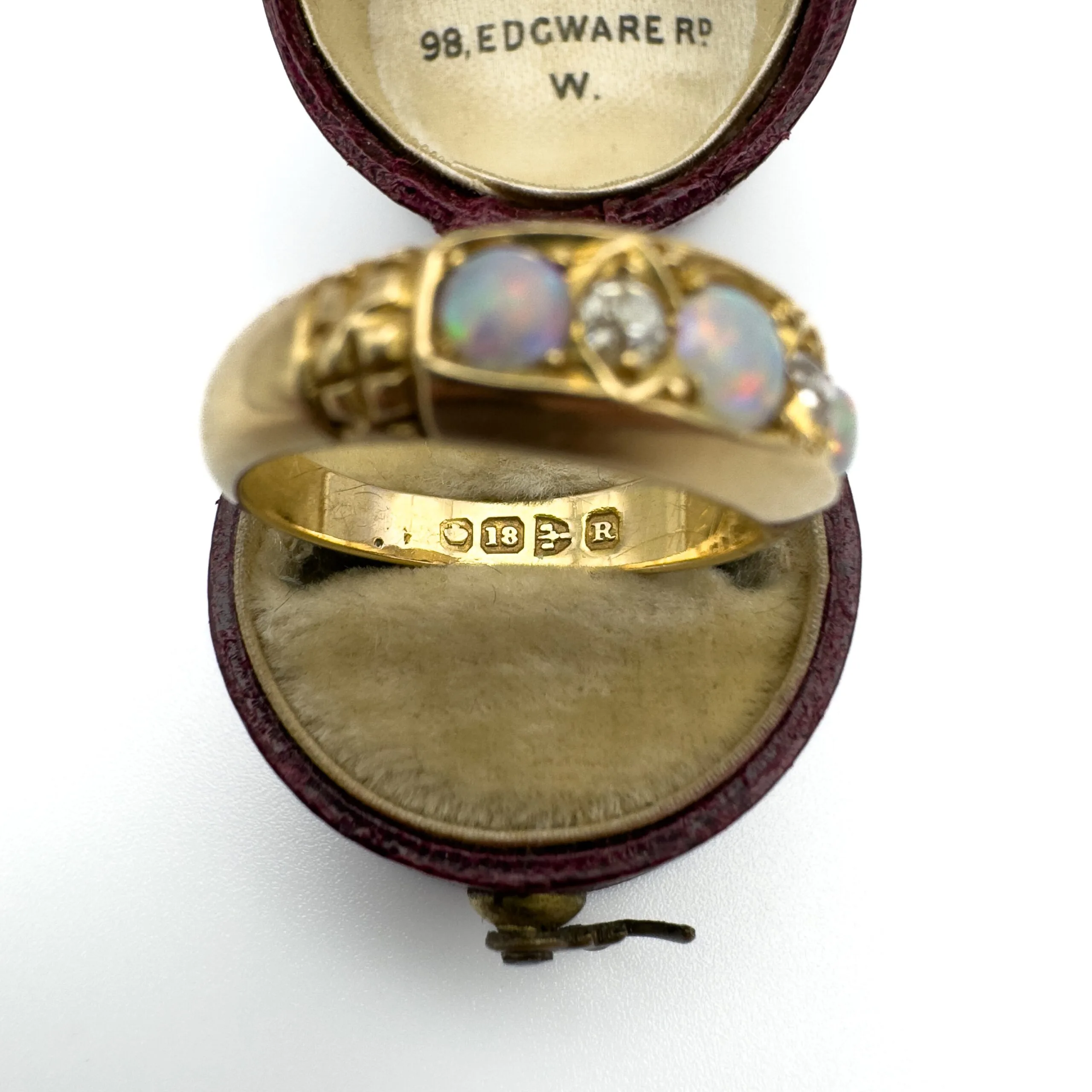 Victorian Opal and Diamond Ring - Image 5