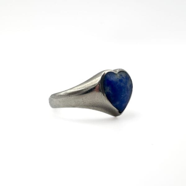 Silver Lapis Ring - Image 5