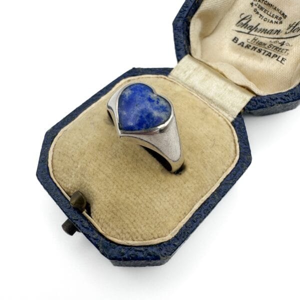 Silver Lapis Ring - Image 3