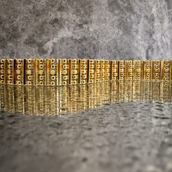 Mid Century 18ct Yellow Gold Bracelet - Image 5