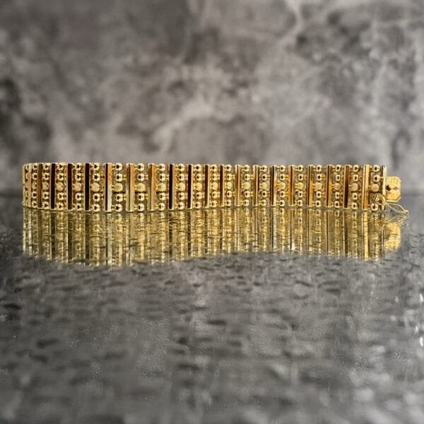 Mid Century 18ct Yellow Gold Bracelet