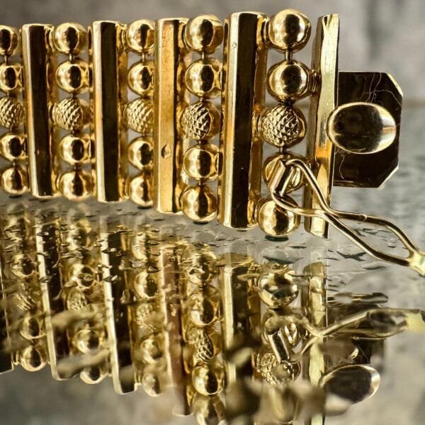Mid Century 18ct Yellow Gold Bracelet - Image 4