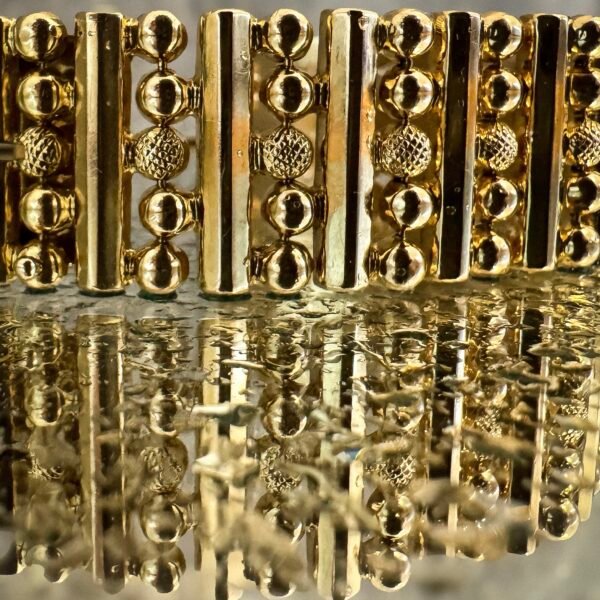 Mid Century 18ct Yellow Gold Bracelet - Image 2