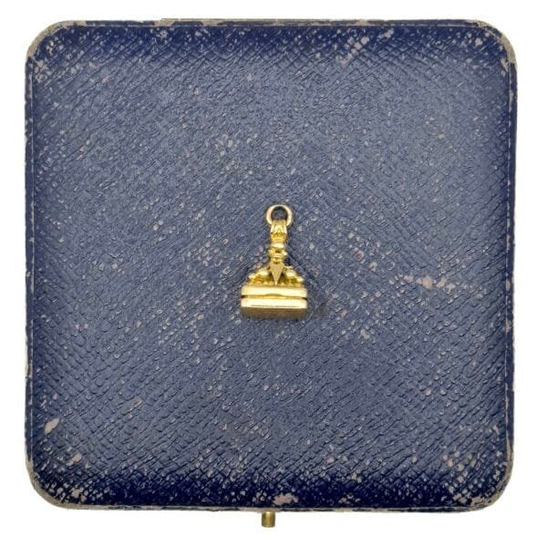 Georg Jensen 9ct Gold Fob Locket - Image 3