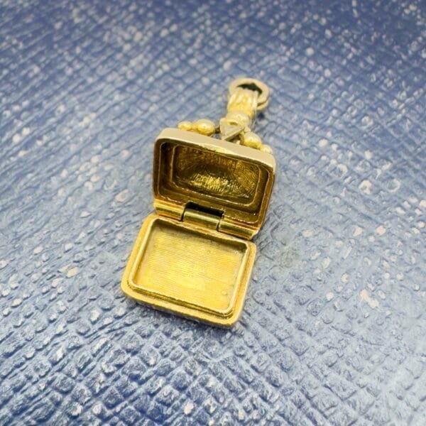 Georg Jensen 9ct Gold Fob Locket - Image 5
