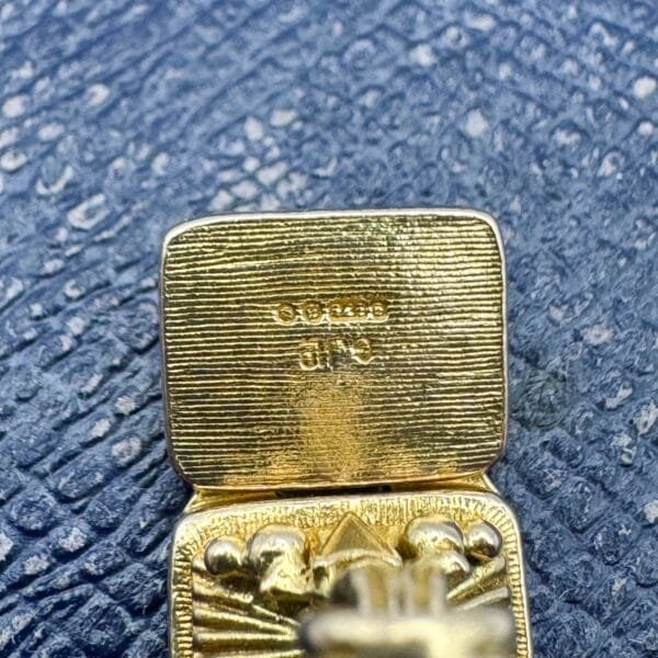 Georg Jensen 9ct Gold Fob Locket - Image 7