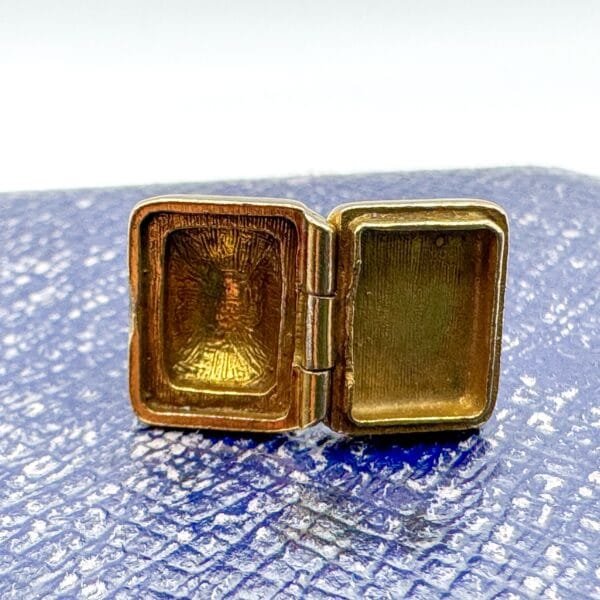 Georg Jensen 9ct Gold Fob Locket - Image 6