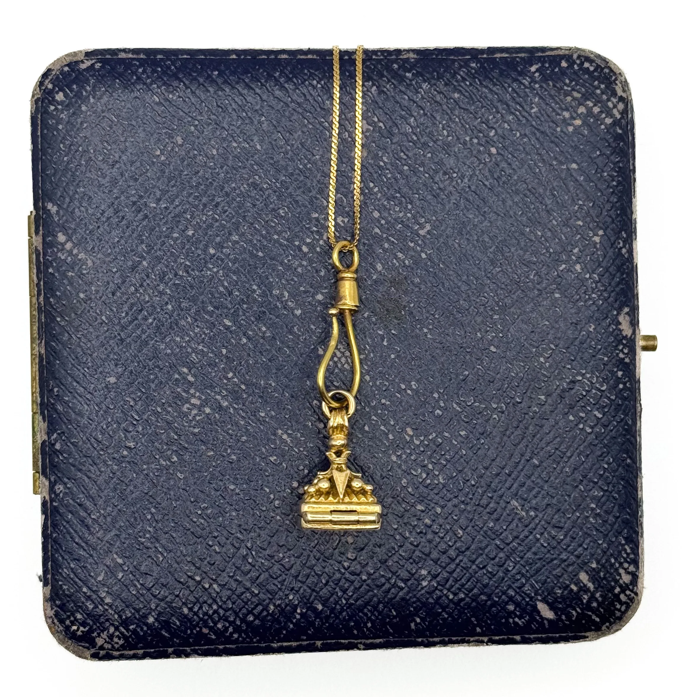 Georg Jensen 9ct Gold Fob Locket - Image 3