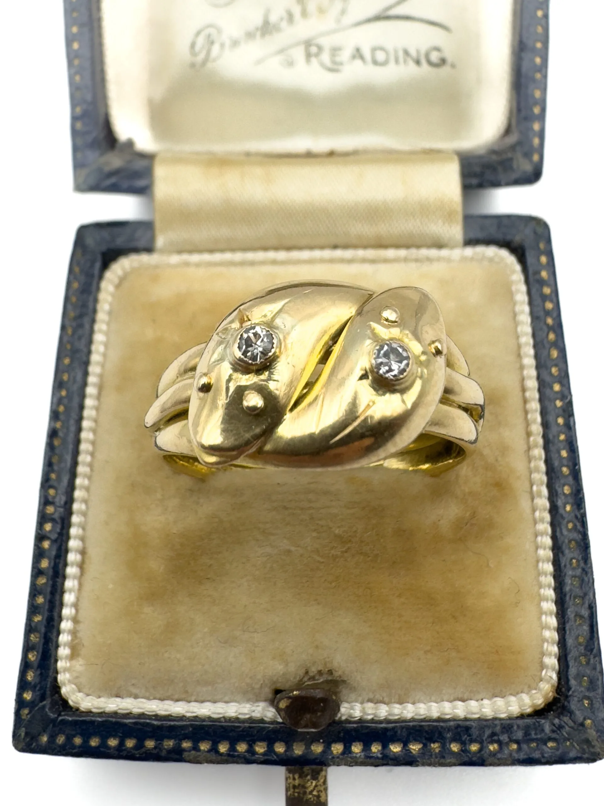 18ct Yellow Gold Snake Ring - Image 2