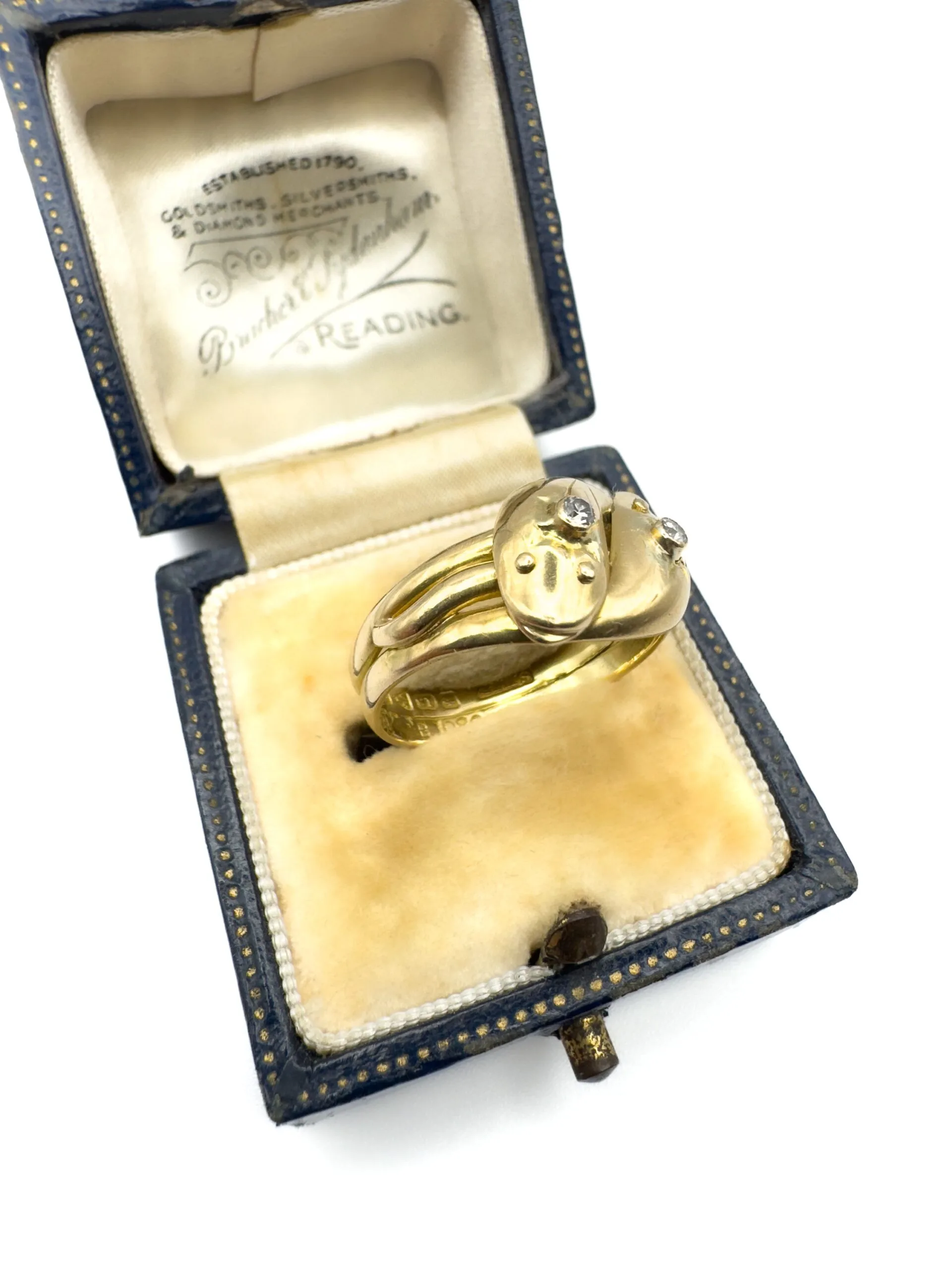 18ct Yellow Gold Snake Ring - Image 6