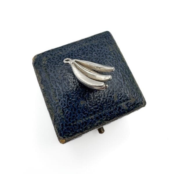 Vintage Silver Bananas Charm - Image 2