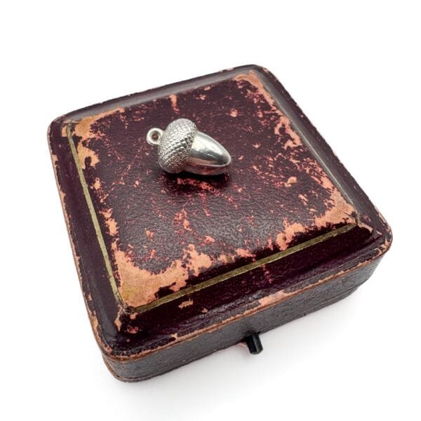 Antique Silver Acorn Charm