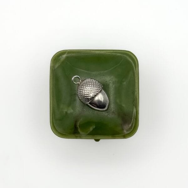 Antique Silver Acorn Charm - Image 3