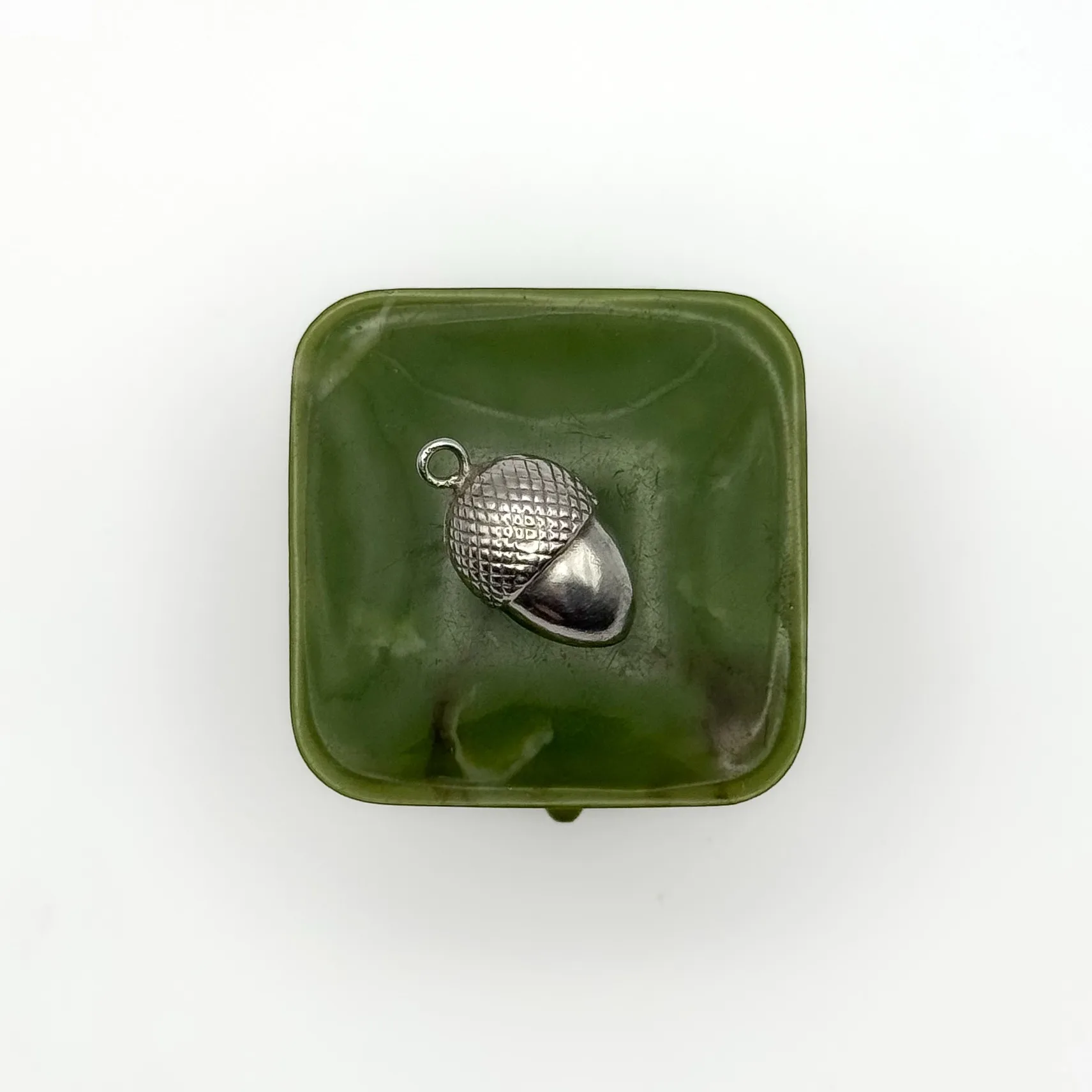 Antique Silver Acorn Charm - Image 3