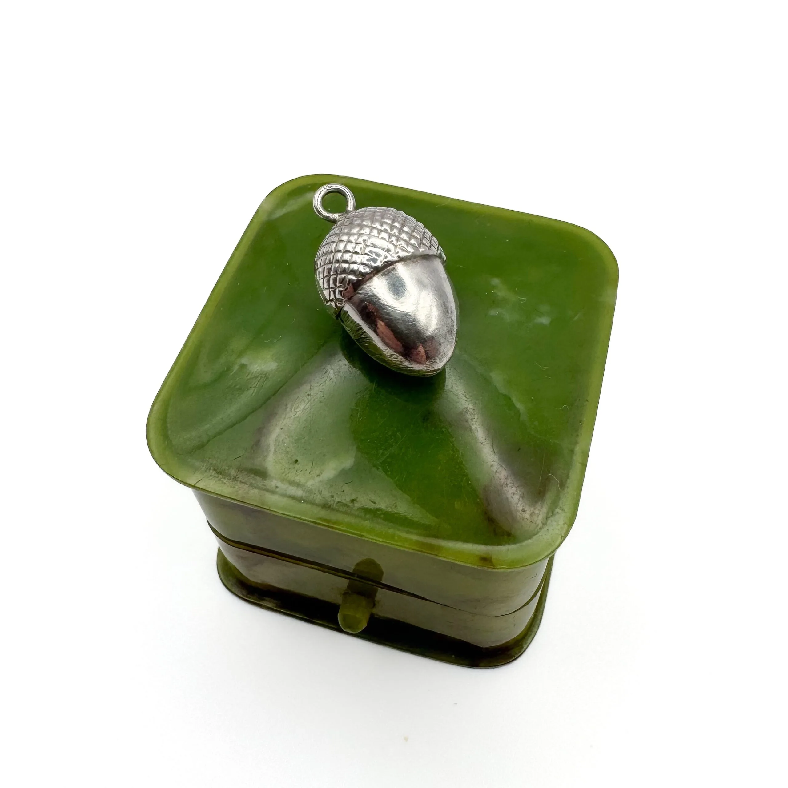 Antique Silver Acorn Charm