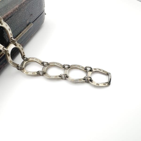 Silver Horseshoe Bracelet - Image 4