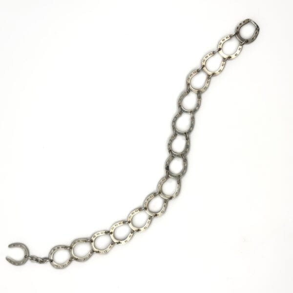 Silver Horseshoe Bracelet - Image 3