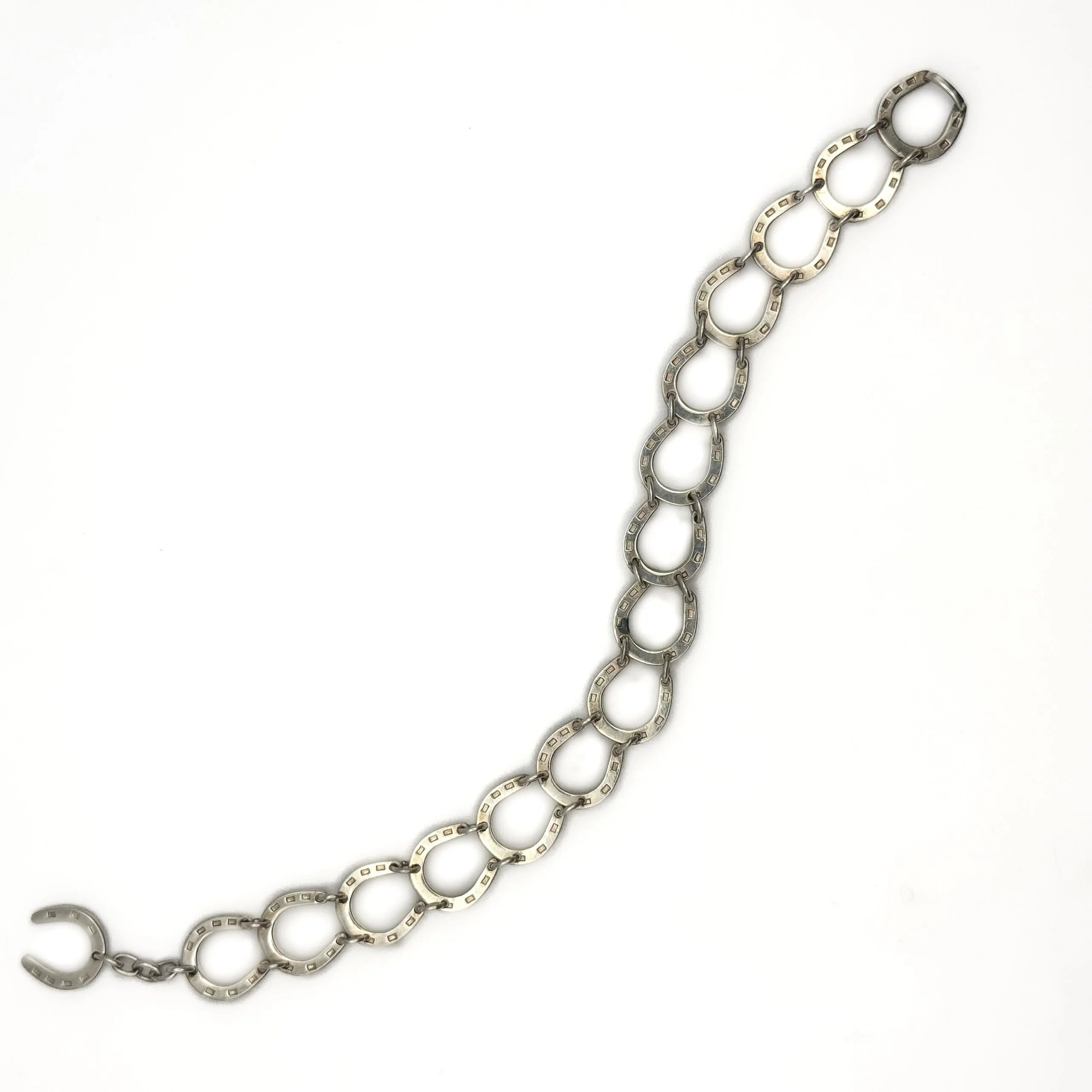 Silver Horseshoe Bracelet - Image 3