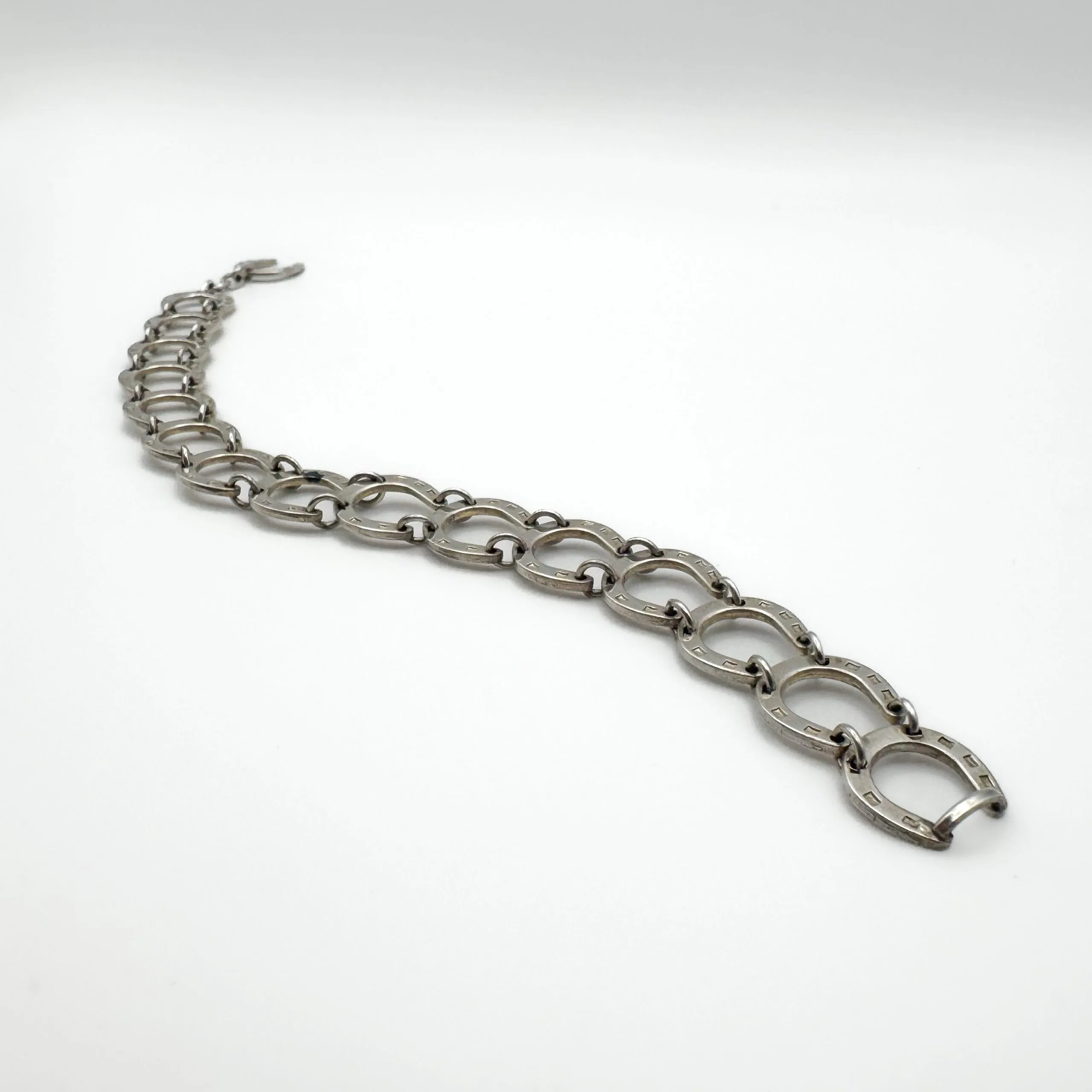 Silver Horseshoe Bracelet - Image 6