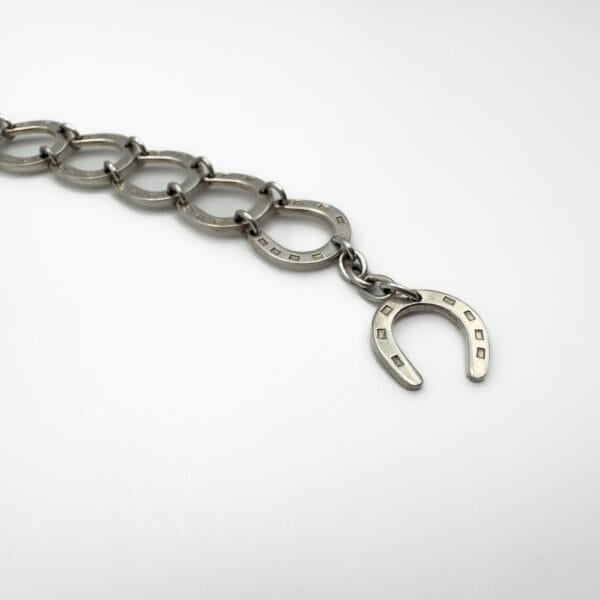 Silver Horseshoe Bracelet - Image 5