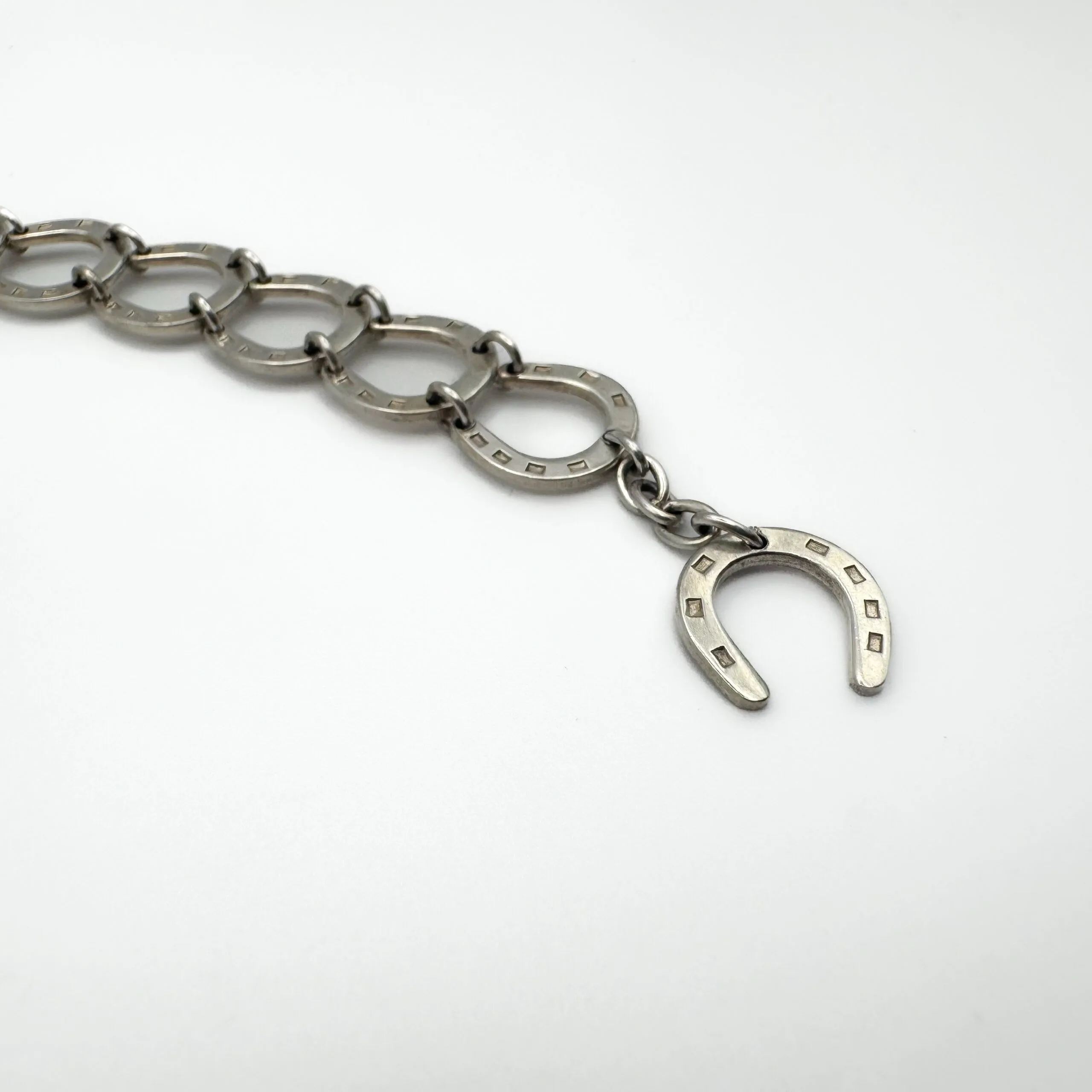 Silver Horseshoe Bracelet - Image 5