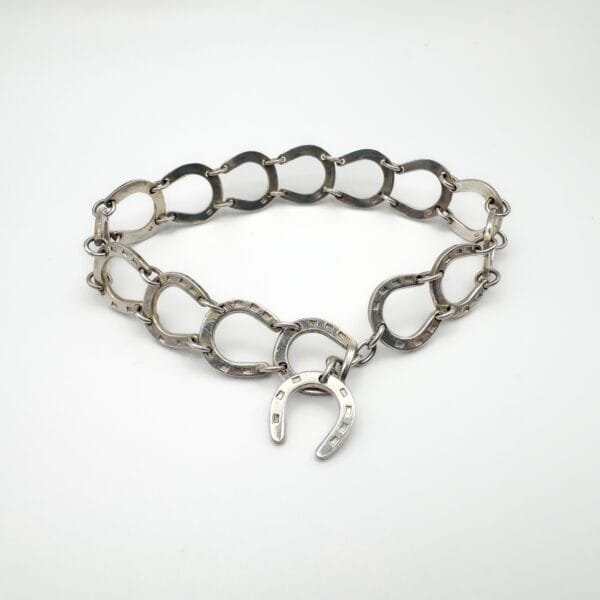 Silver Horseshoe Bracelet - Image 2