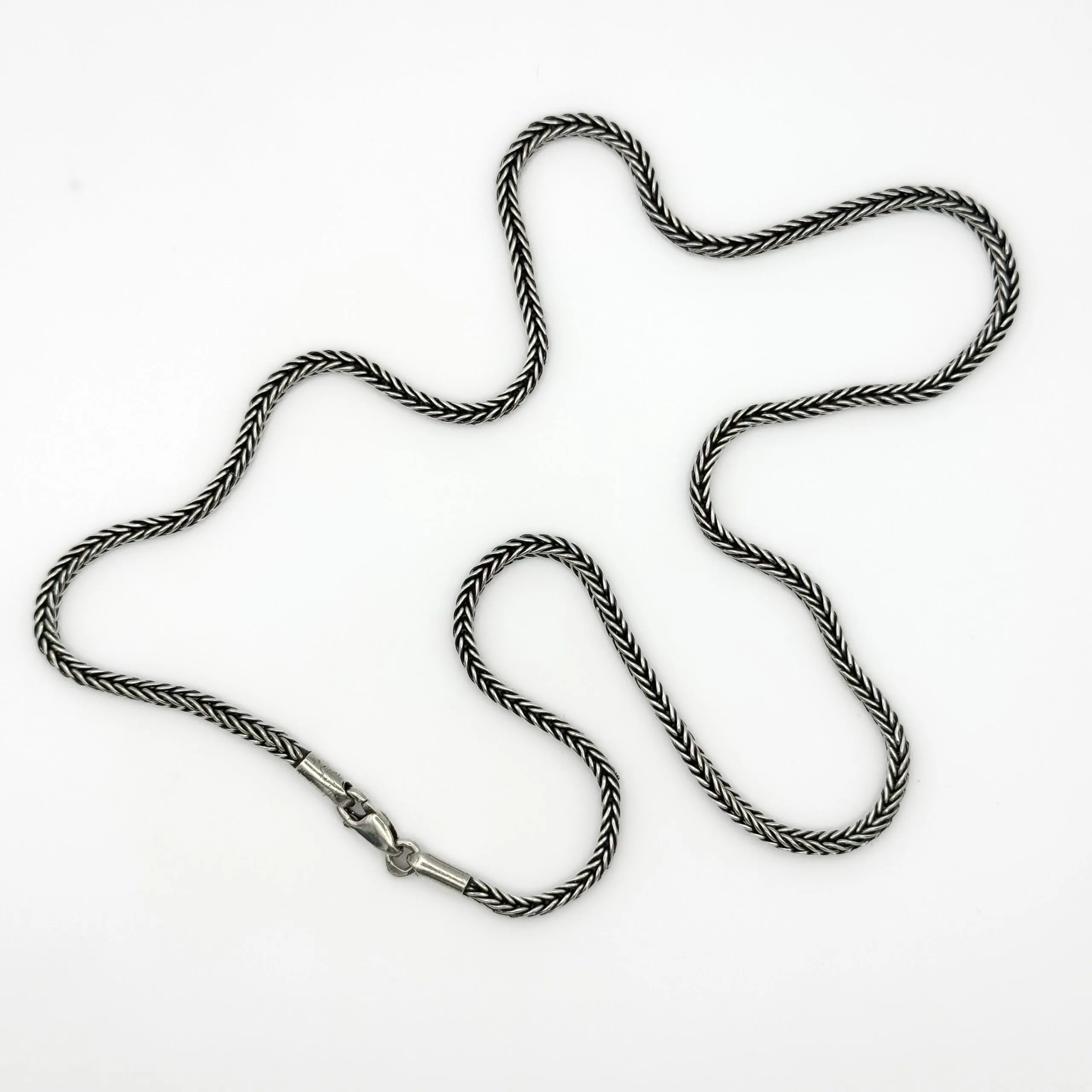Vintage Silver Wheat Chain - Image 6