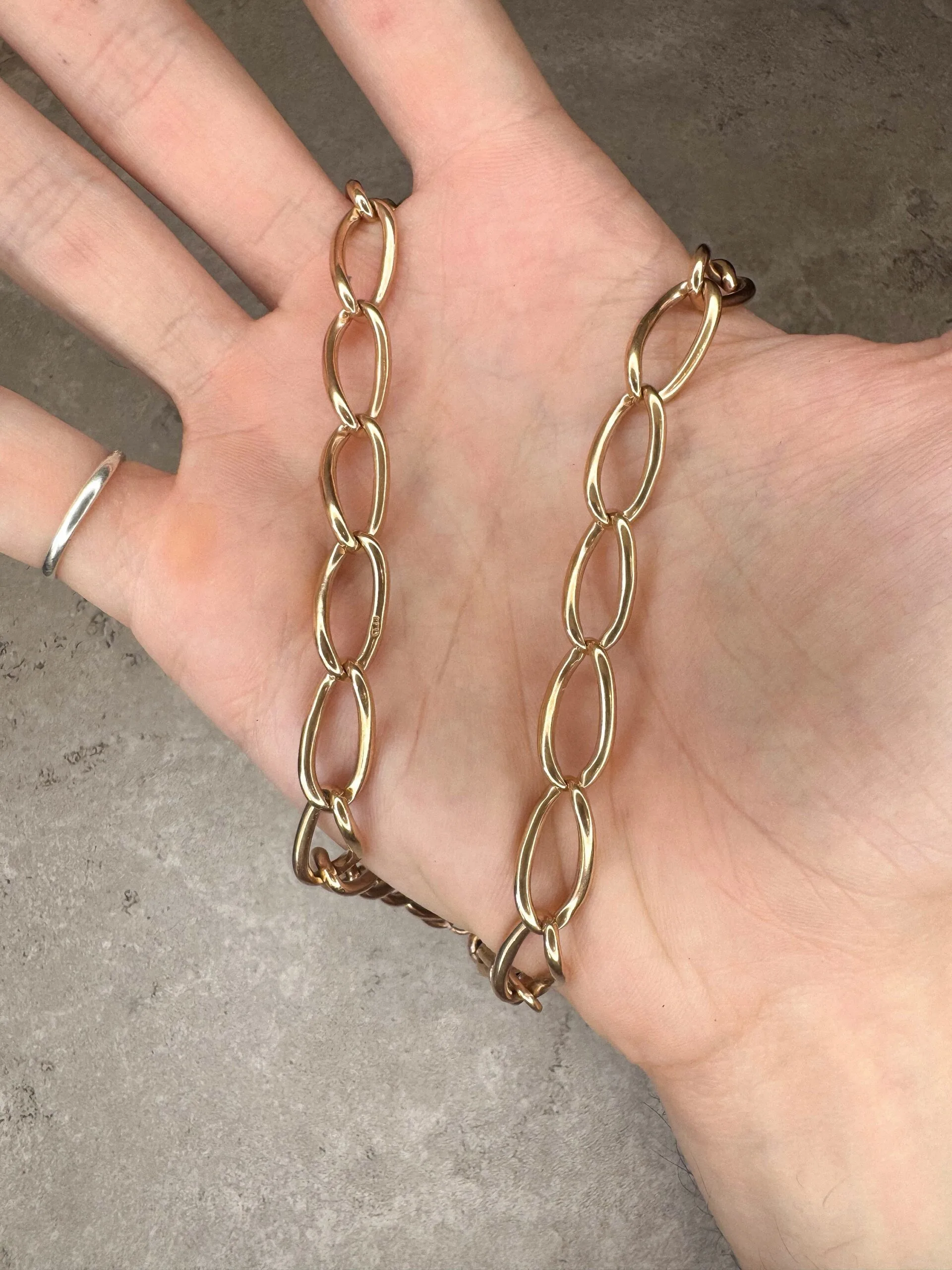 Antique 9ct Rose Gold Albert 35g - Image 6
