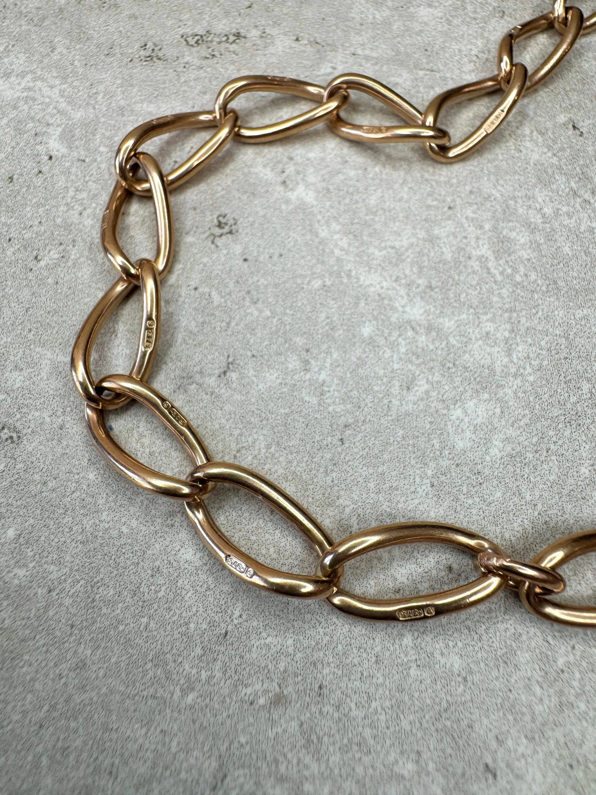 Antique 9ct Rose Gold Albert 35g - Image 5